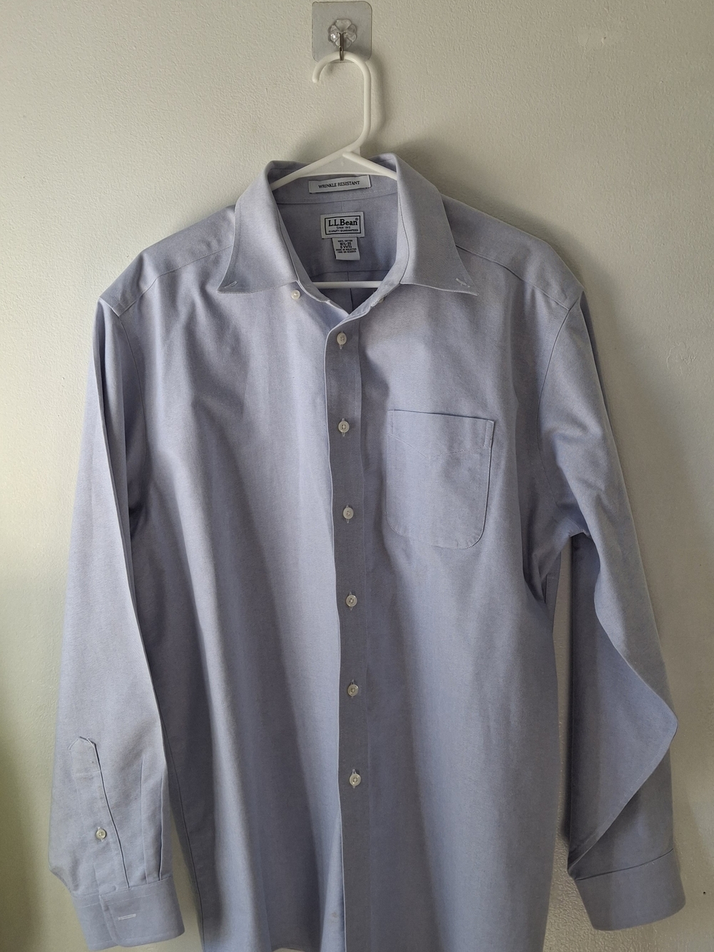 L.L. Bean Men’s Light Blue Long-Sleeve Dress Shirt